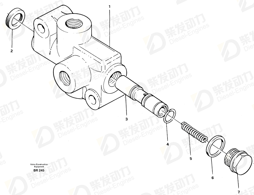 VOLVO Compression spring 11992065 Drawing