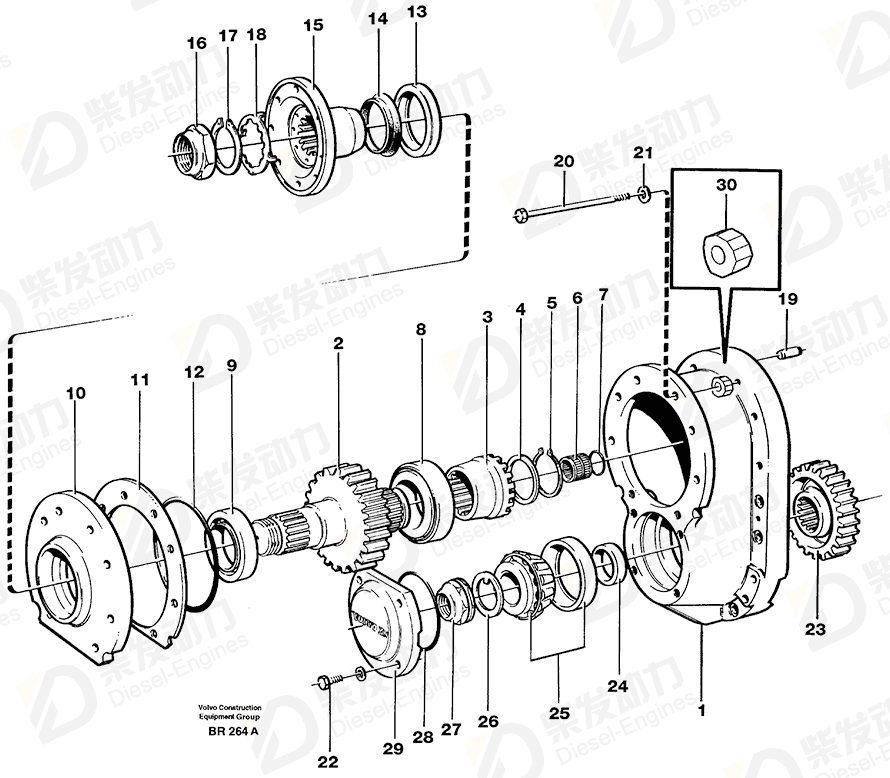 VOLVO Gear 4870425 Drawing