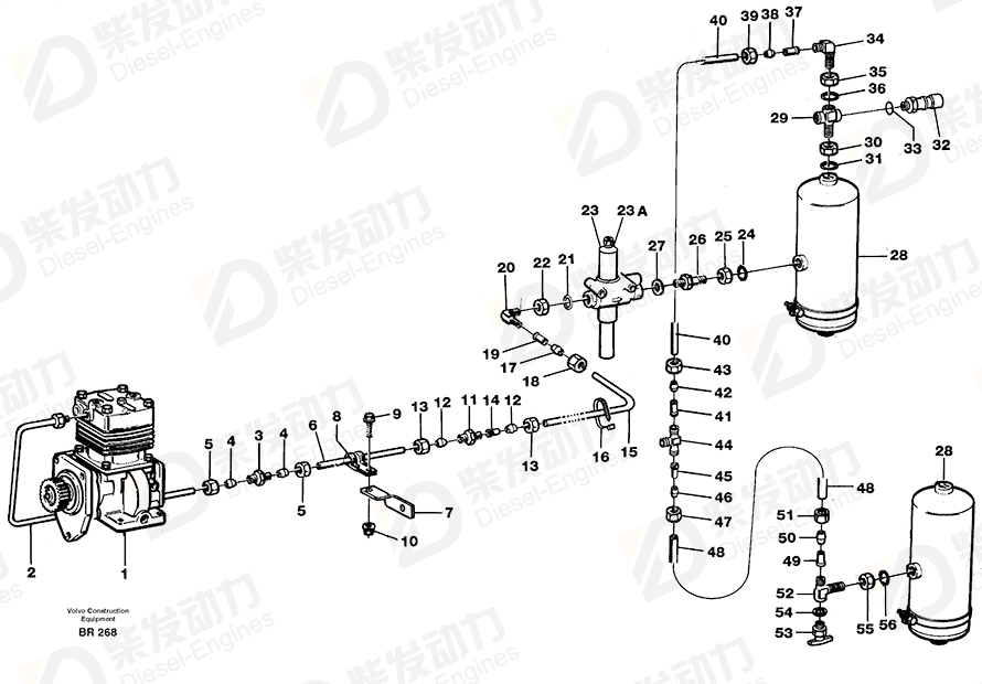 VOLVO Pipe 11062112 Drawing