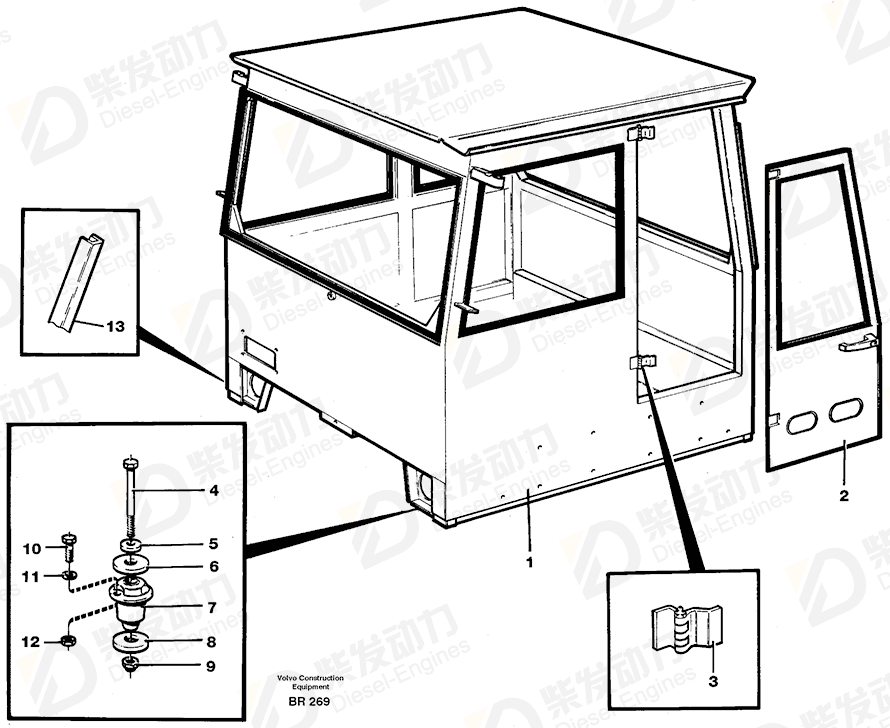 VOLVO Cab 37112 Drawing