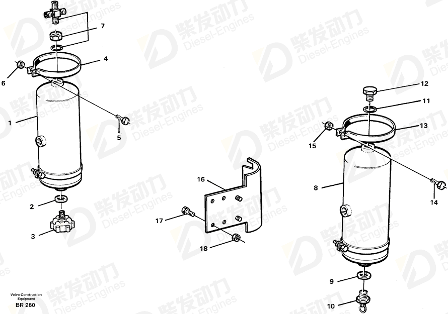 VOLVO Repair kit 6236622 Drawing