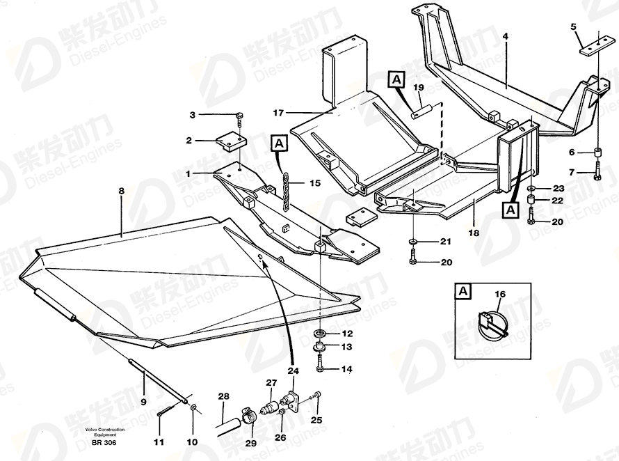 VOLVO Washer 11056049 Drawing