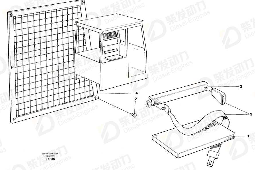 VOLVO Protecting cover 11058892 Drawing