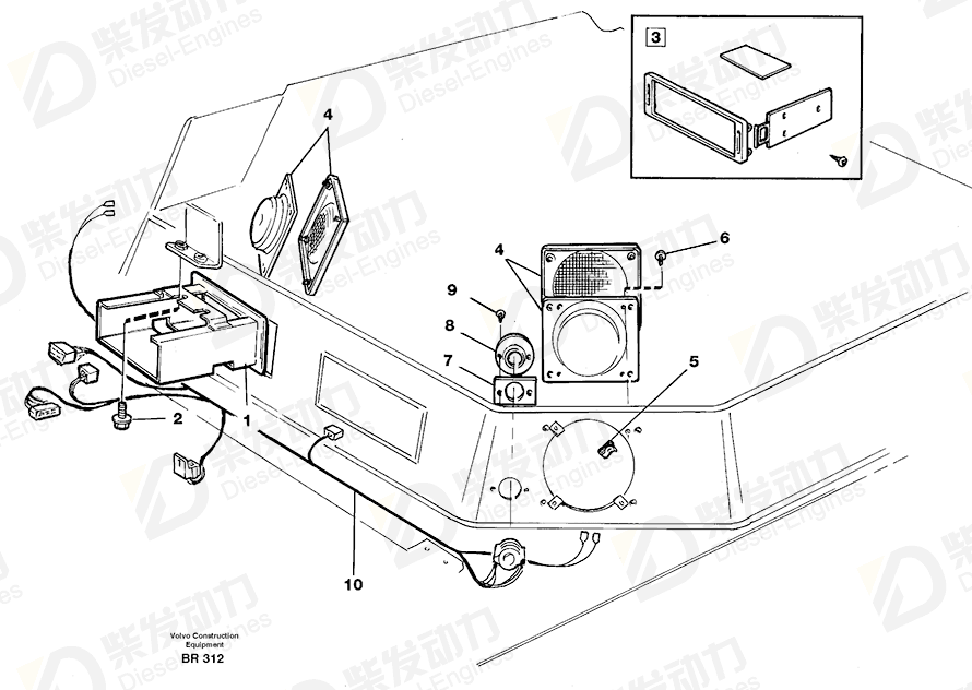 VOLVO Tape Recorder 1373079 Drawing VOLVO Tape Recorder 1373079 Drawing