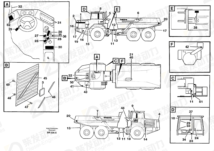 VOLVO Decal 13935038 Drawing