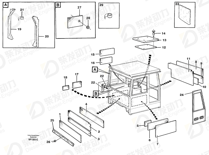 VOLVO Insulation 11058508 Drawing VOLVO Insulation 11058508 Drawing