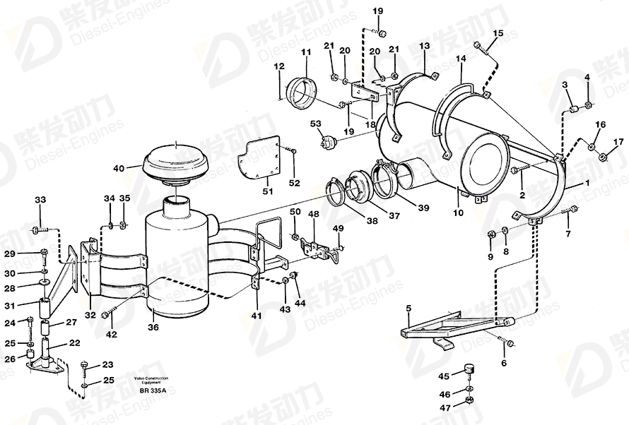 VOLVO Cross recessed screw 947376 Drawing VOLVO Cross recessed screw 947376 Drawing