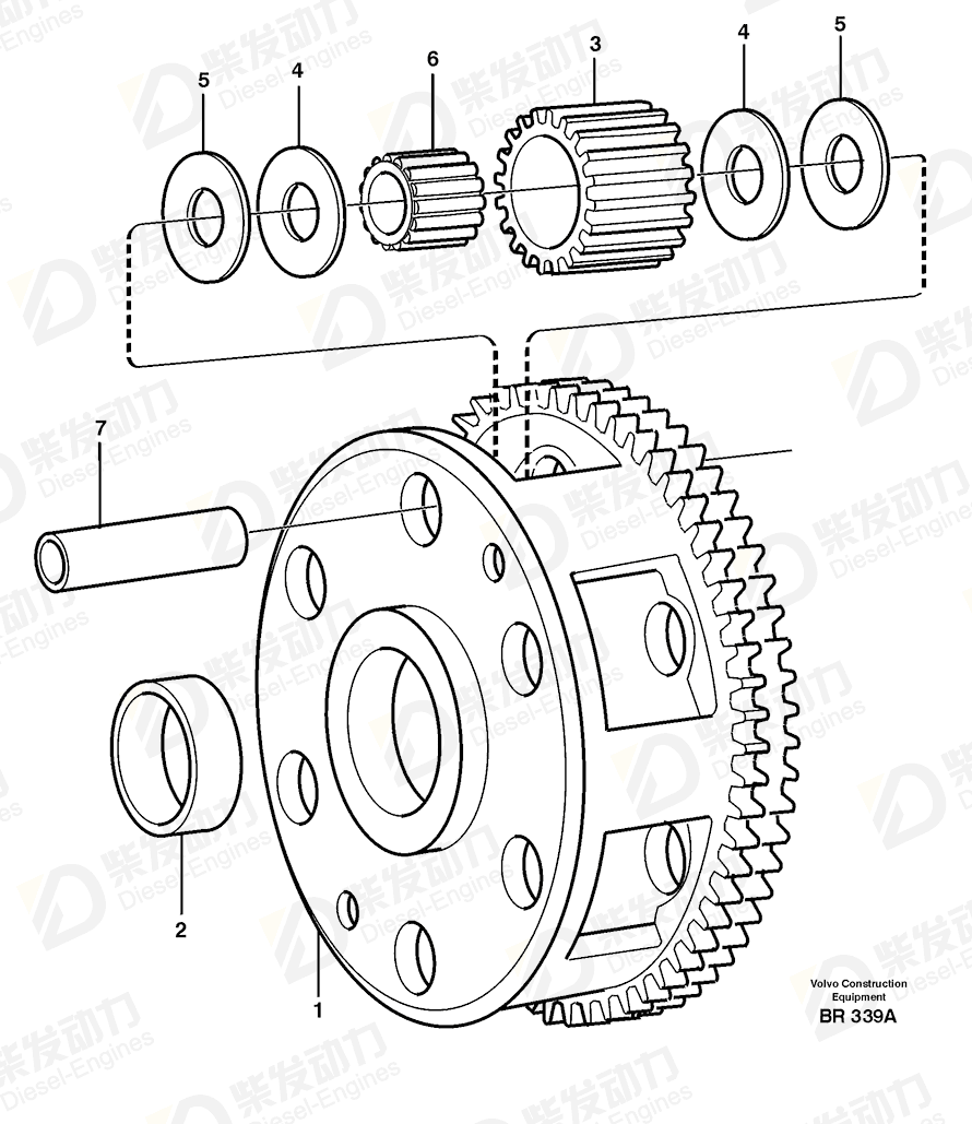 VOLVO Planetcarrier 1650177 Drawing