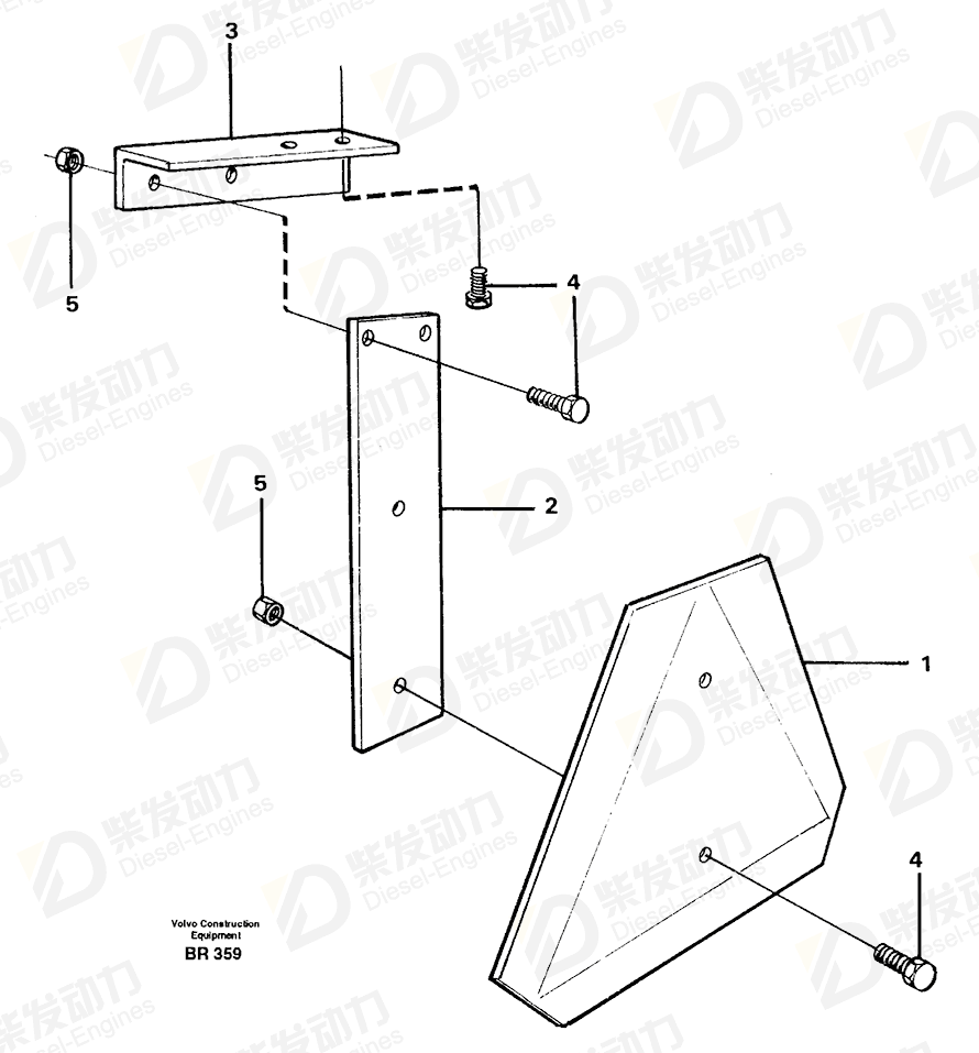 VOLVO Bracket 4940965 Drawing