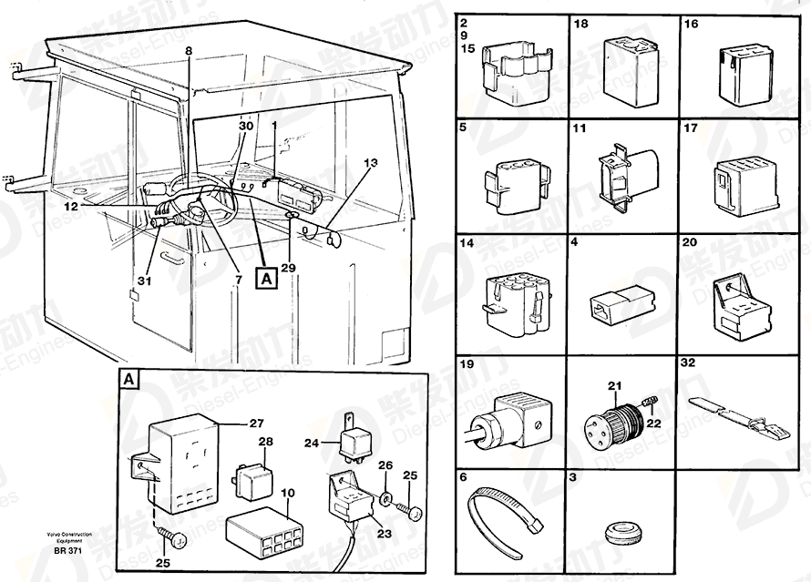 VOLVO El Cable 11063254 Drawing