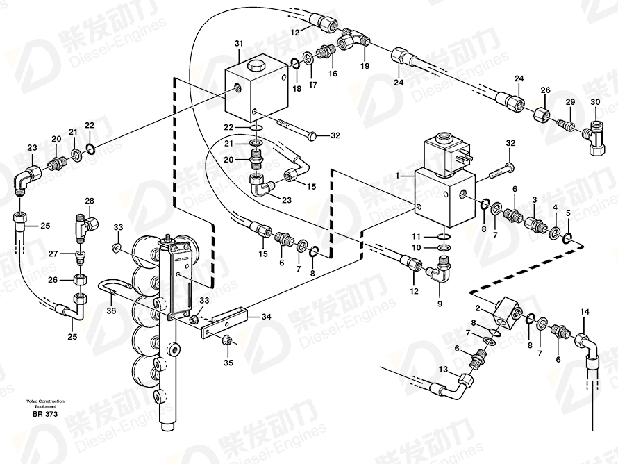 VOLVO Bracket 11063077 Drawing
