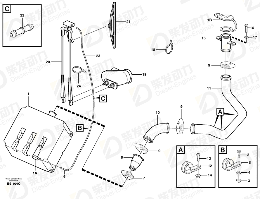 VOLVO Tube 11115517 Drawing