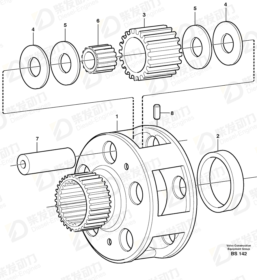 VOLVO Planet carrier 11145805 Drawing
