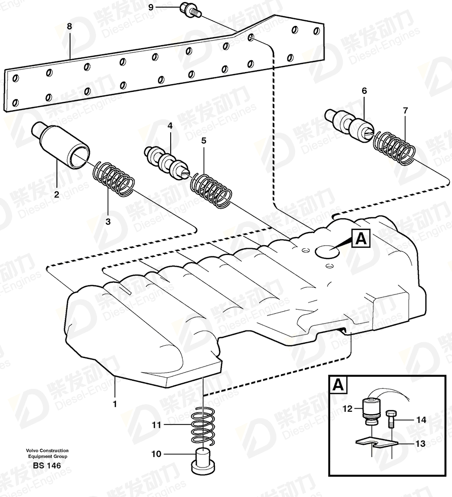 VOLVO Cover 11038411 Drawing