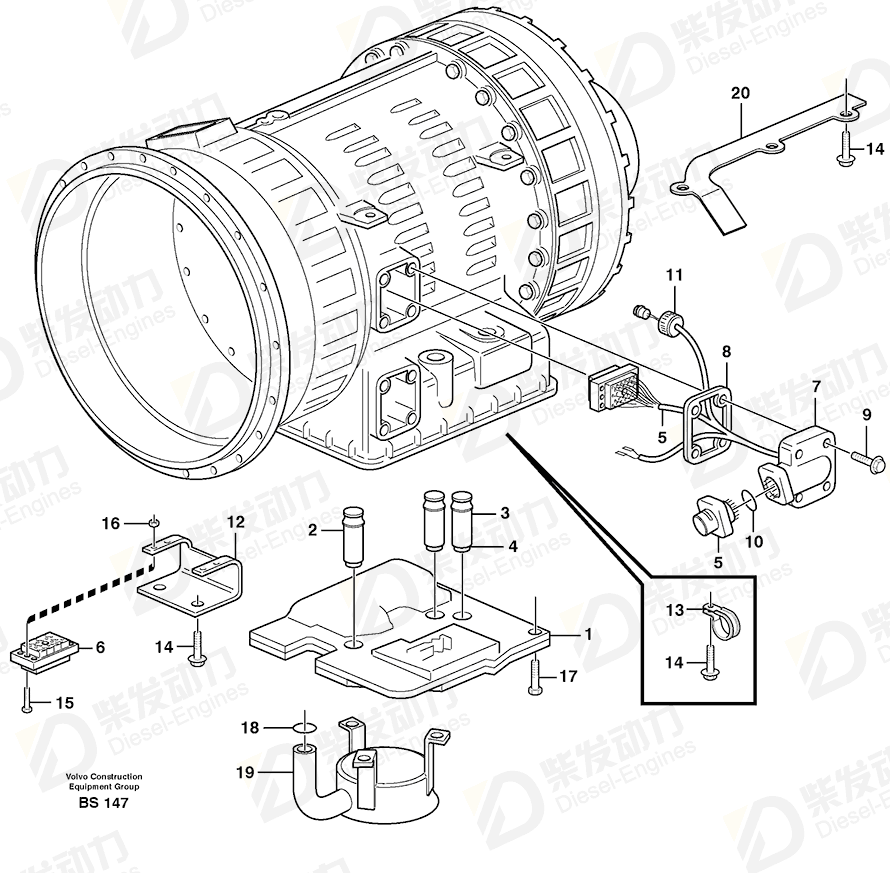 VOLVO O-ring 13955997 Drawing