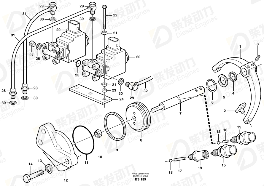 VOLVO Shaft 11145882 Drawing