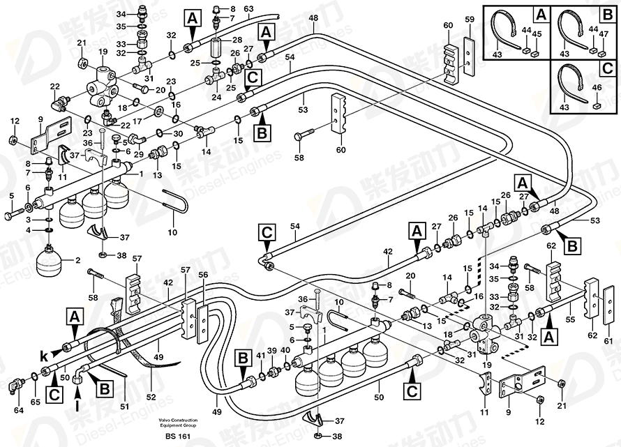 VOLVO Cover plate 11113087 Drawing