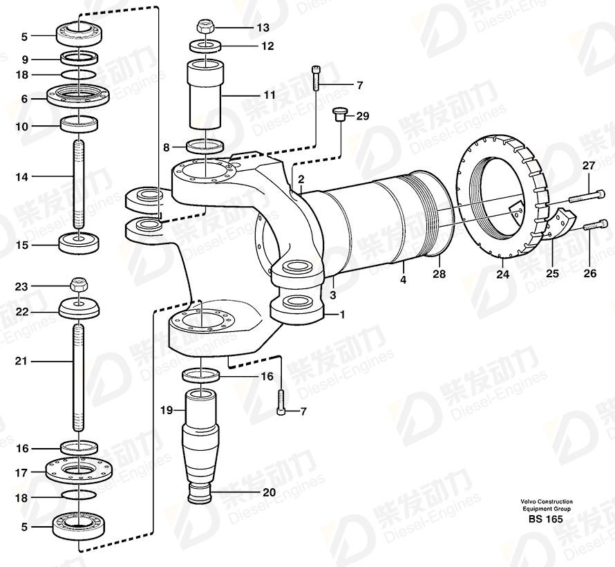 VOLVO Bearing cover 11191567 Drawing