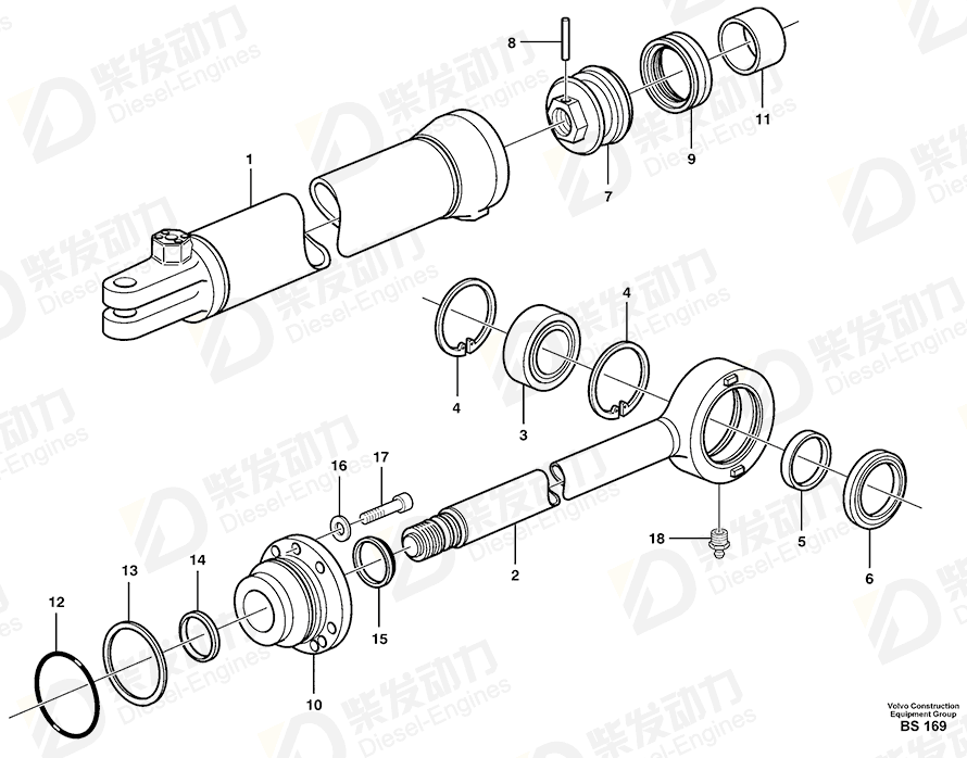 VOLVO Piston 11088097 Drawing