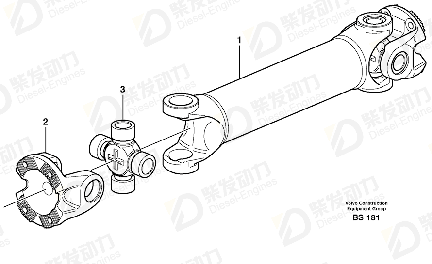 VOLVO Spider kit 1068253 Drawing