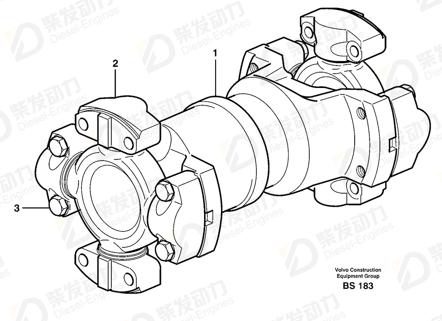 VOLVO Oil seal ring 11701339 Drawing
