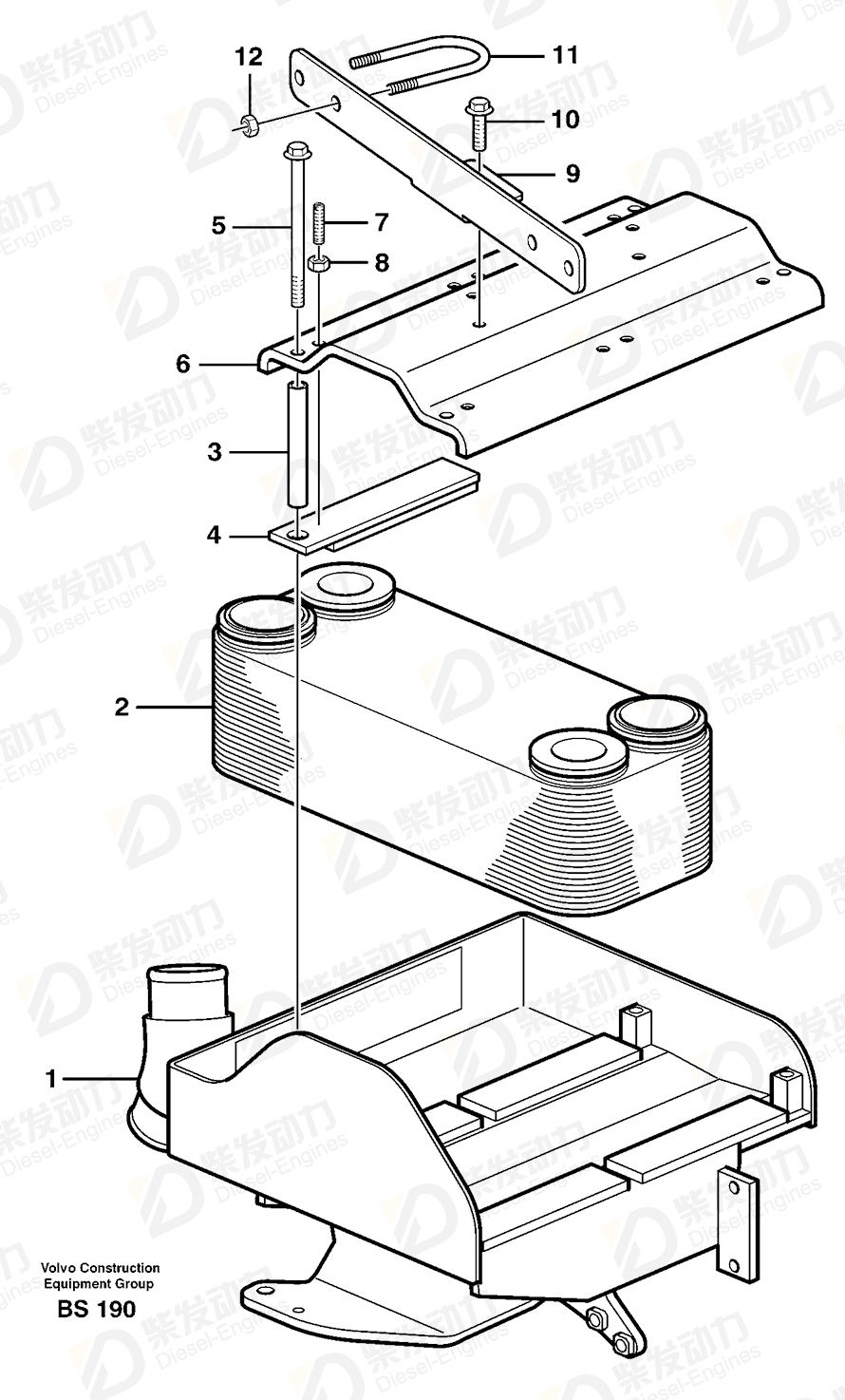 VOLVO Tensioning plate 11113601 Drawing