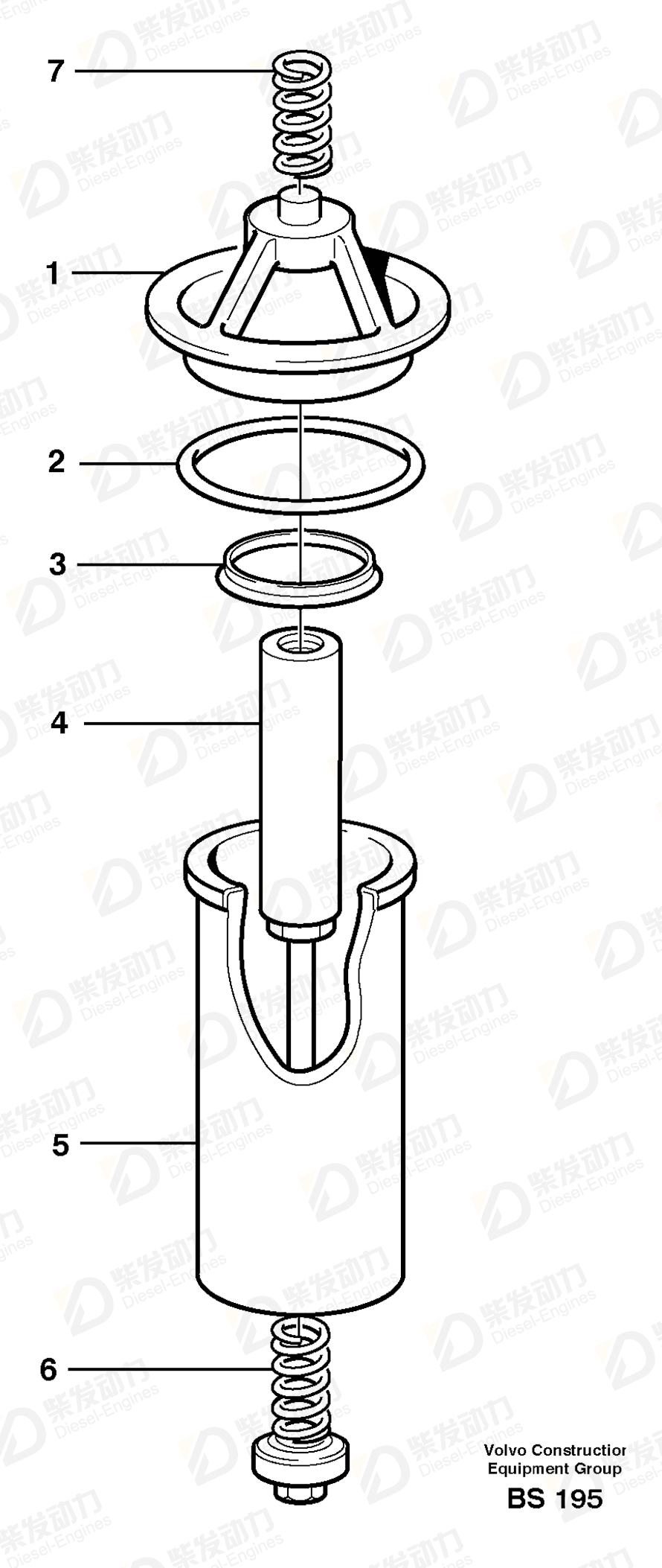 VOLVO Filter cartridge 11026932 Drawing