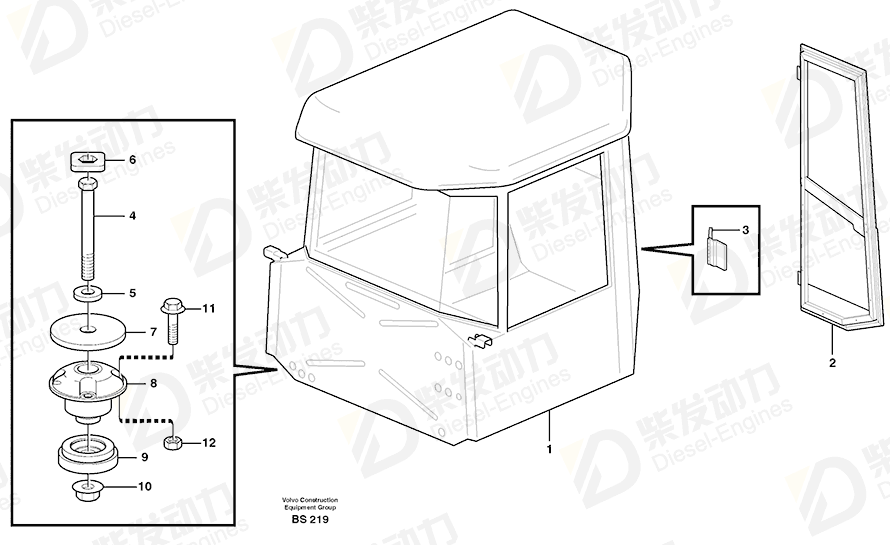 VOLVO Cab 37129 Drawing