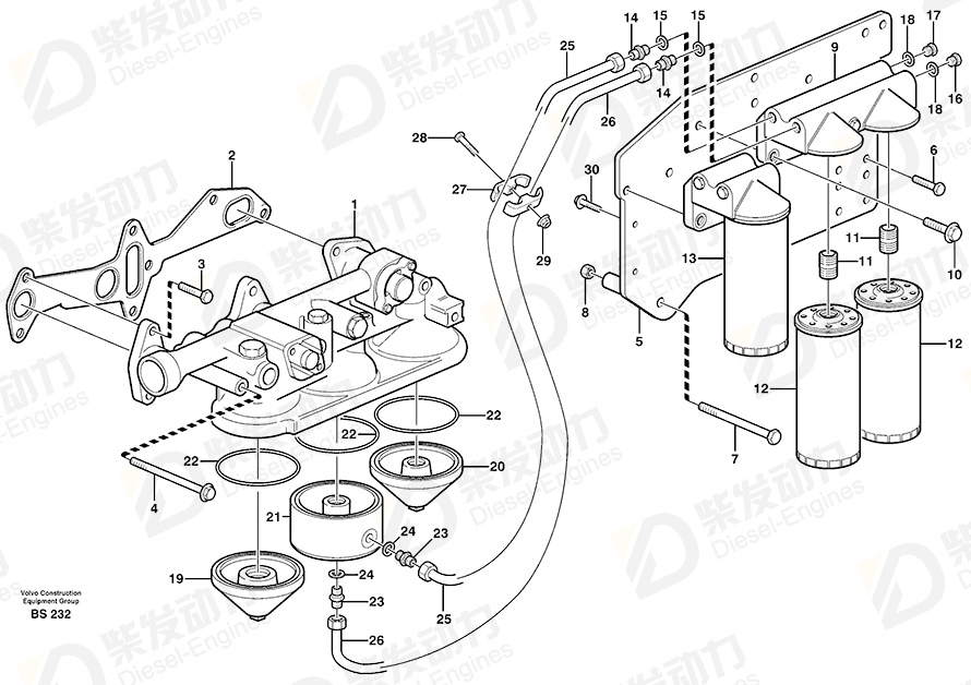 VOLVO Plate 11127364 Drawing