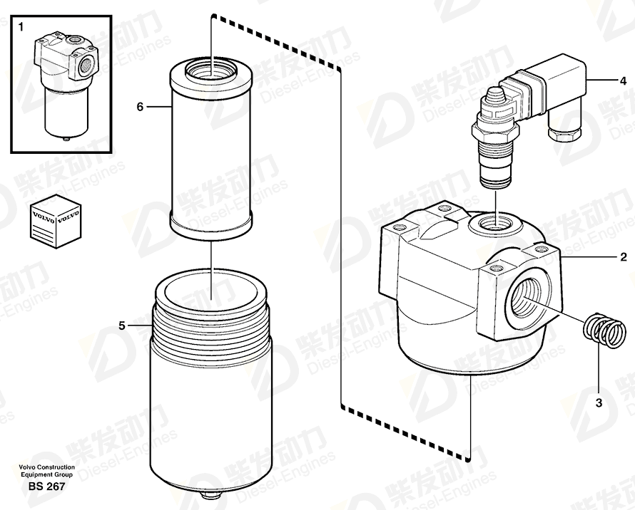 VOLVO Filter 11059421 Drawing
