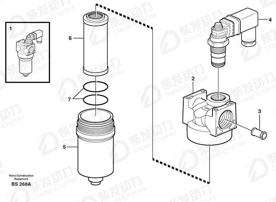 VOLVO Overflow valve 11707523 Drawing VOLVO Overflow valve 11707523 Drawing