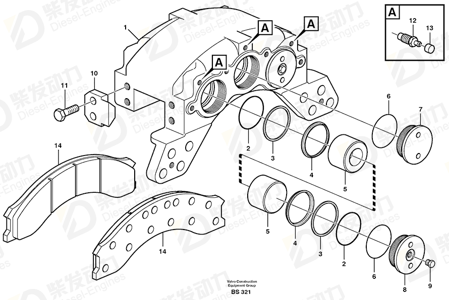 VOLVO Screw 11707779 Drawing