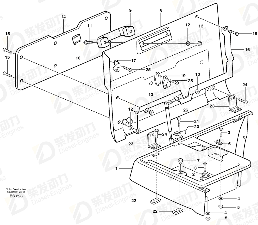 VOLVO Cover 11114708 Drawing