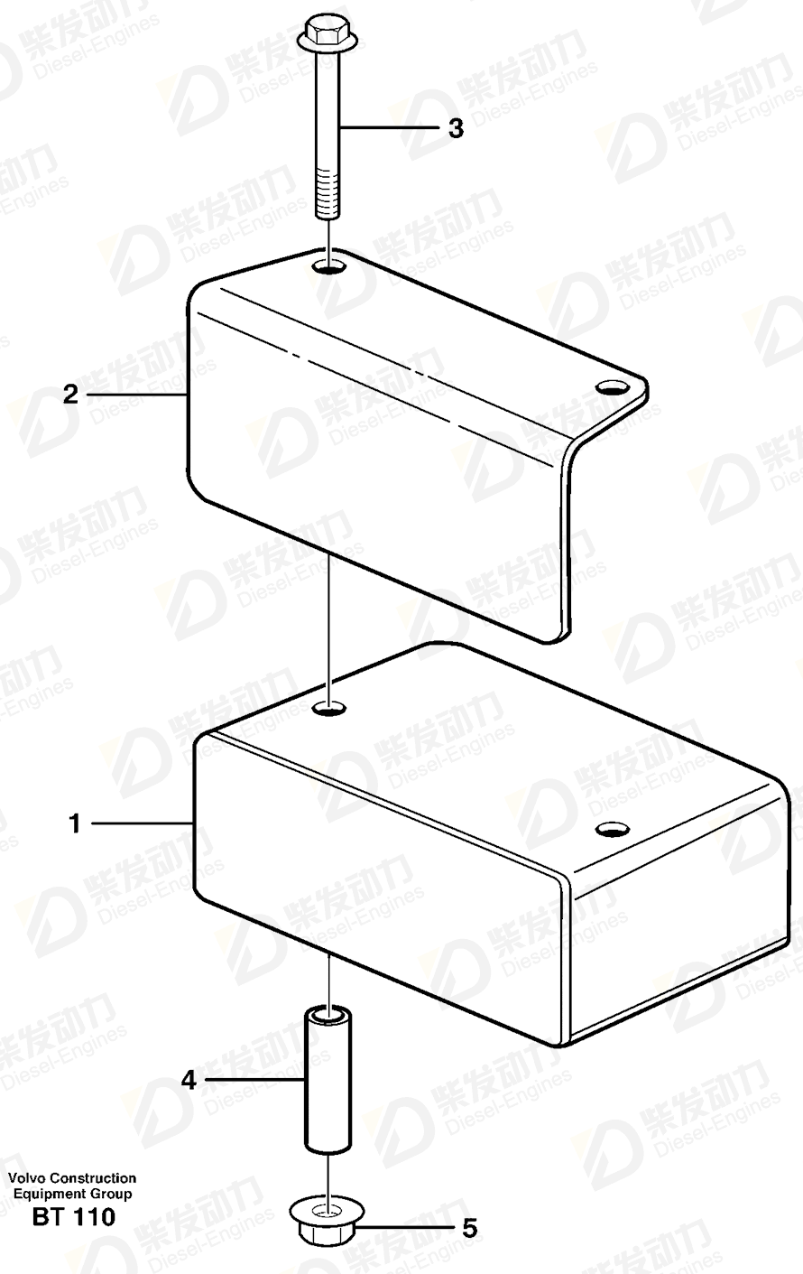 VOLVO Spacer 11058692 Drawing