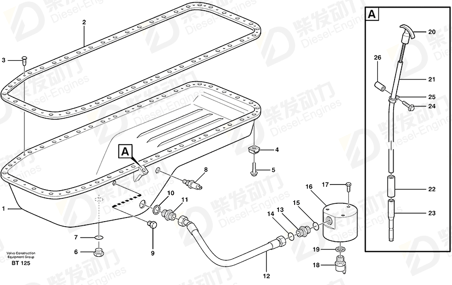 VOLVO Nipple 11113569 Drawing