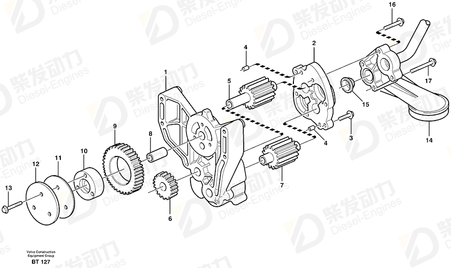 VOLVO Bearing shield 1677509 Drawing