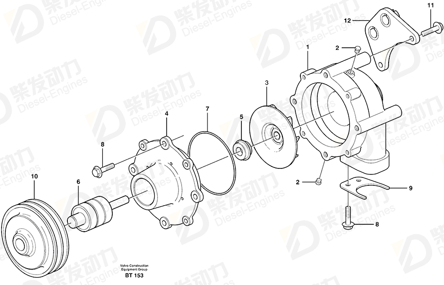 VOLVO Brg Arrangement 11127359 Drawing