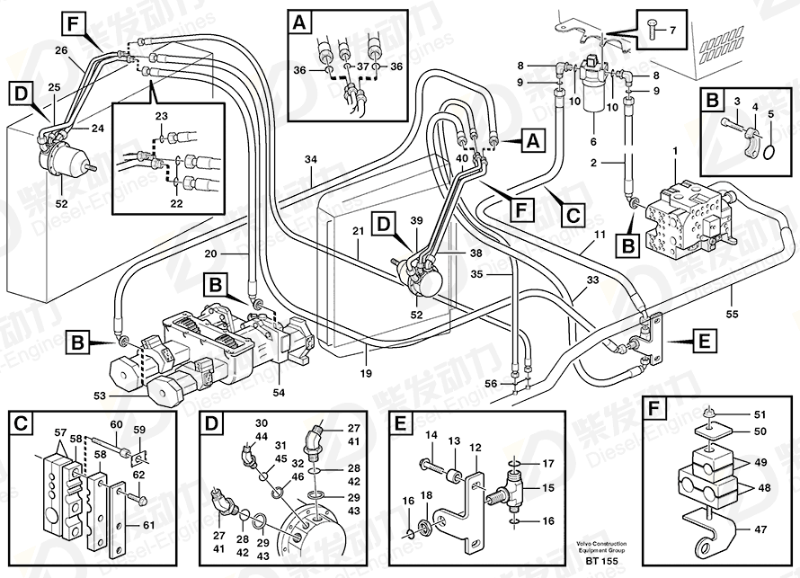 VOLVO Tube 11115764 Drawing