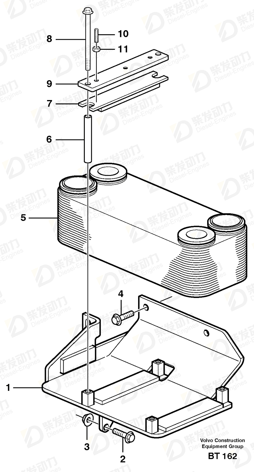 VOLVO Bracket 11113649 Drawing