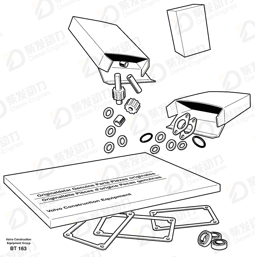 VOLVO Gasket kit 11990483 Drawing