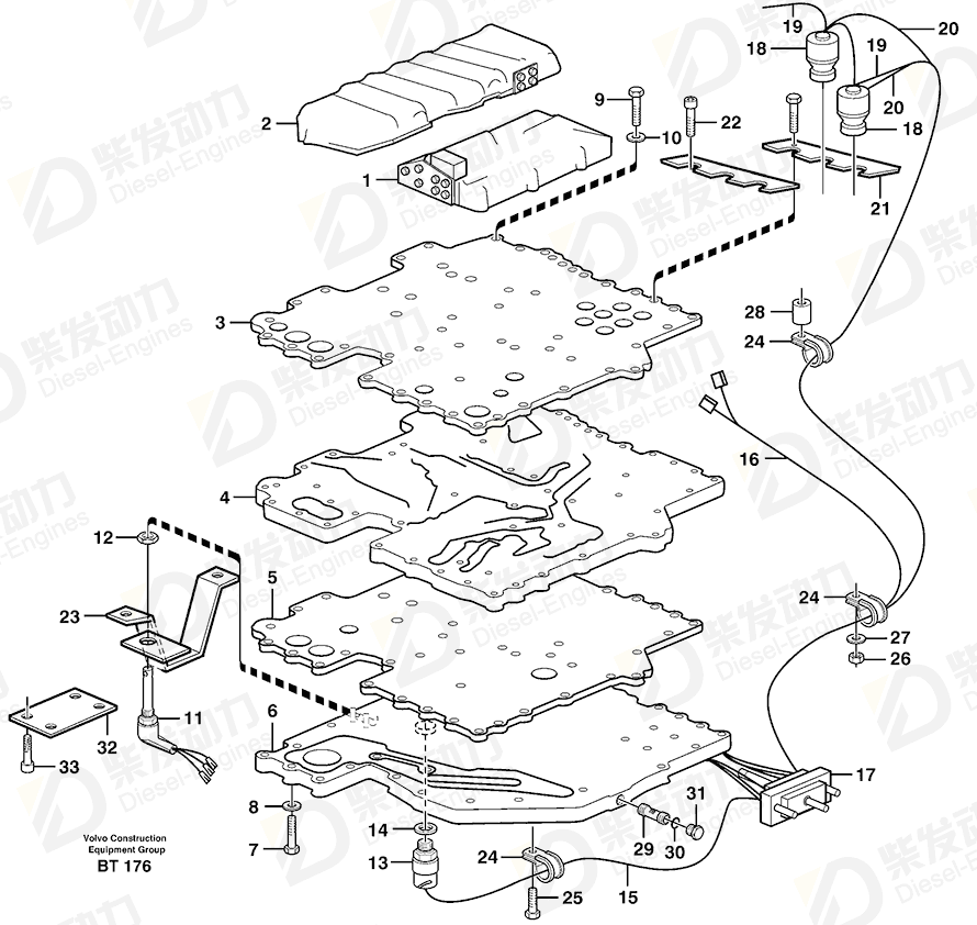 VOLVO Cable 11144945 Drawing