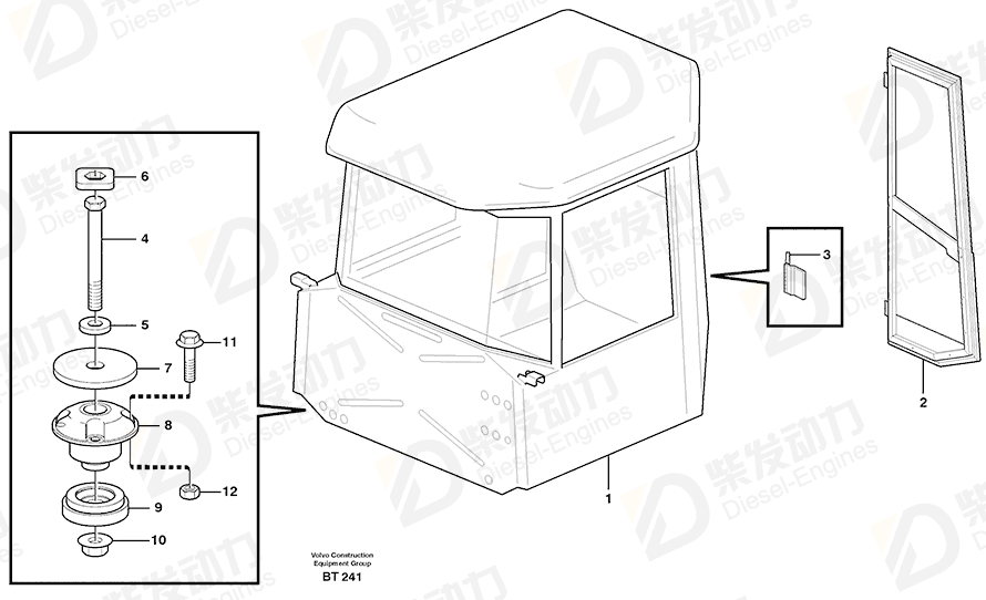 VOLVO Cab 37522 Drawing