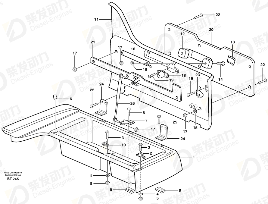 VOLVO Cover 1619268 Drawing