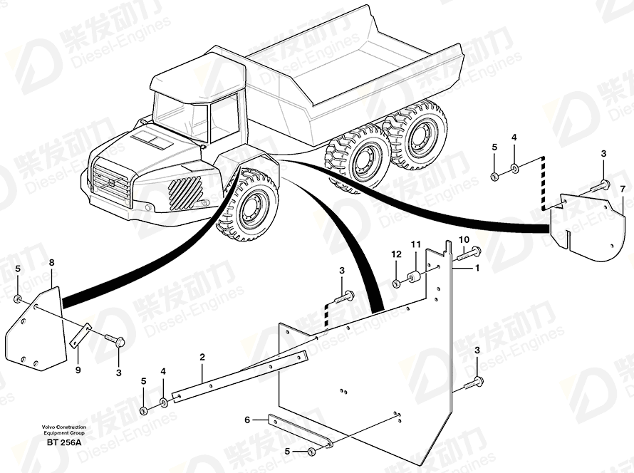 VOLVO Mudflap 11117309 Drawing