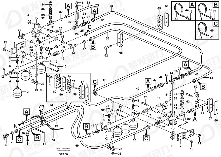 VOLVO Cover plate 11113077 Drawing