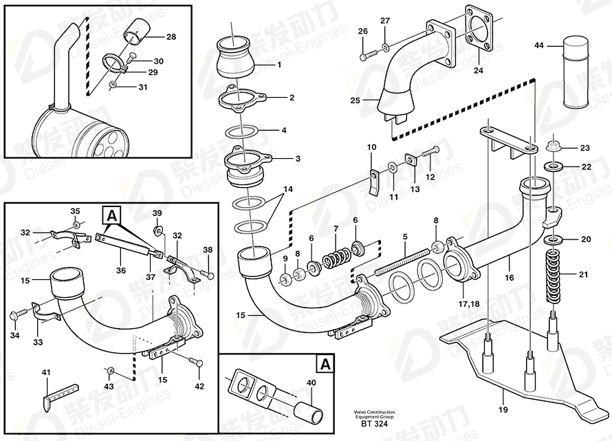 VOLVO Bracket 11119191 Drawing