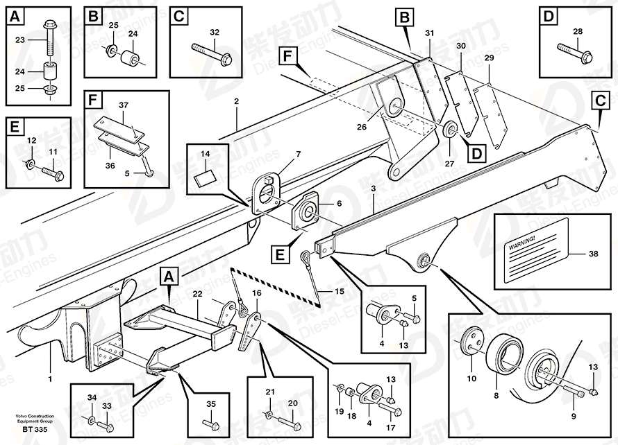 VOLVO Arm 11121451 Drawing