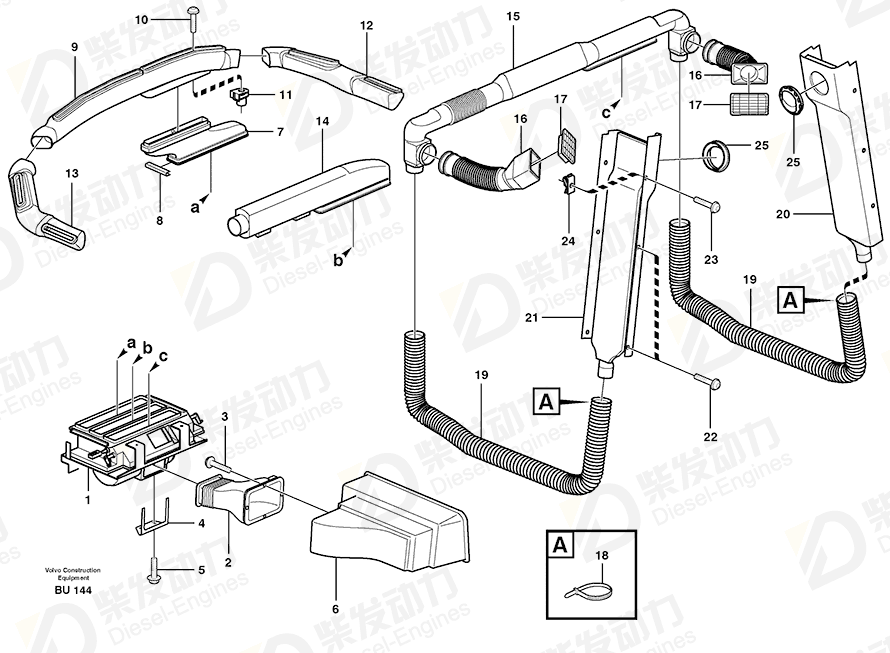 VOLVO Adapter 11115257 Drawing