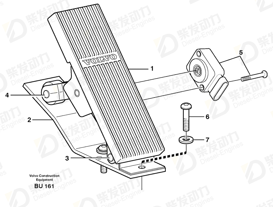 VOLVO Roller kit 11708271 Drawing