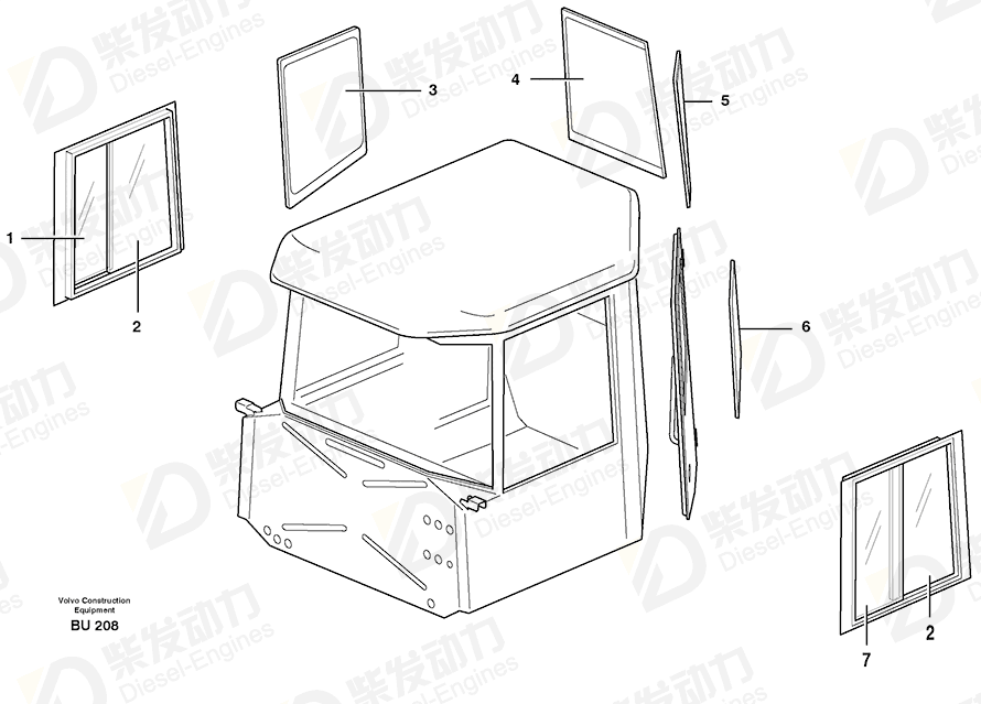 VOLVO Slr Window Film 11116257 Drawing VOLVO Slr Window Film 11116257 Drawing